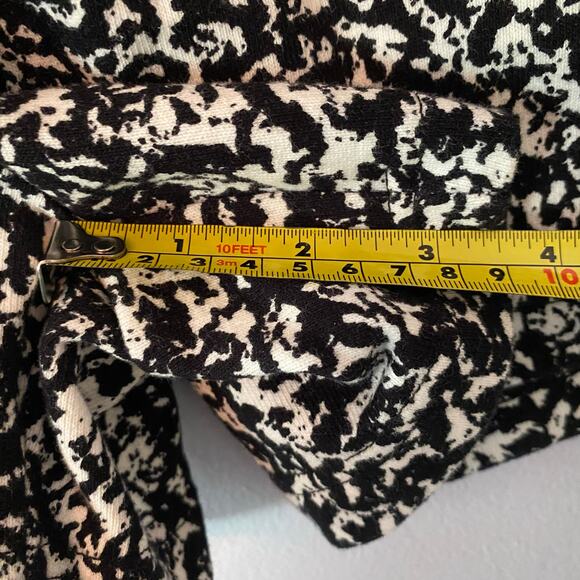 NWT Pistola Women's size Small Black White Marbled Terrycloth Sweat Shorts - Picture 9 of 9